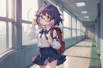 紫髪の女の子