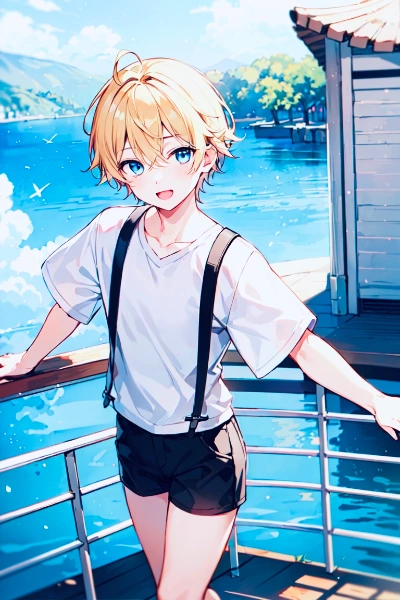 海と少年