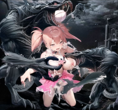 魔法少女、モンスターに敗北