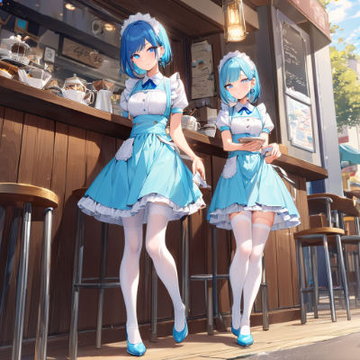 朝のカフェ