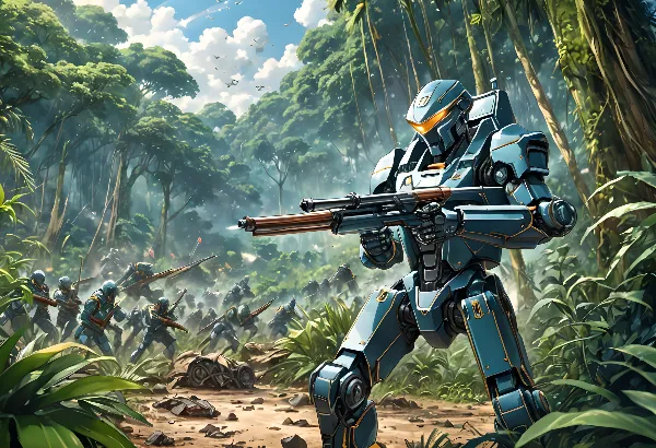 青き機械戦士のジャングル戦線