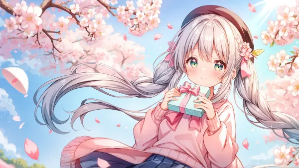 桜舞う春の小さな贈り物