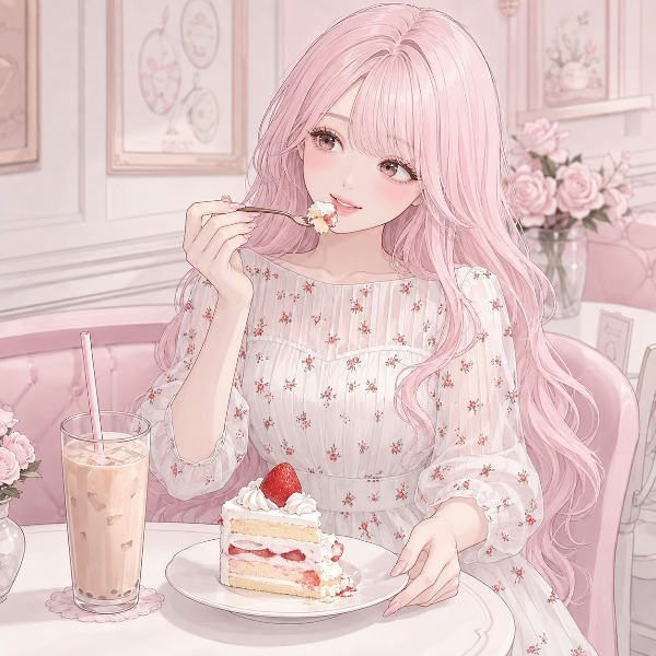 いちごのショートケーキ（ピンクちゃん）