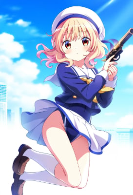 ごちうさ風武器を持った女の子