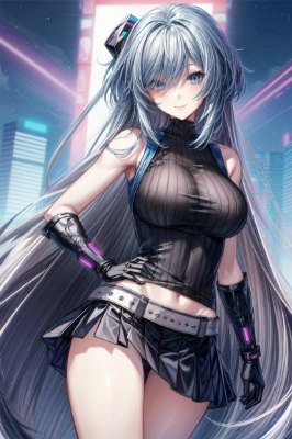 薄色サイバーガール