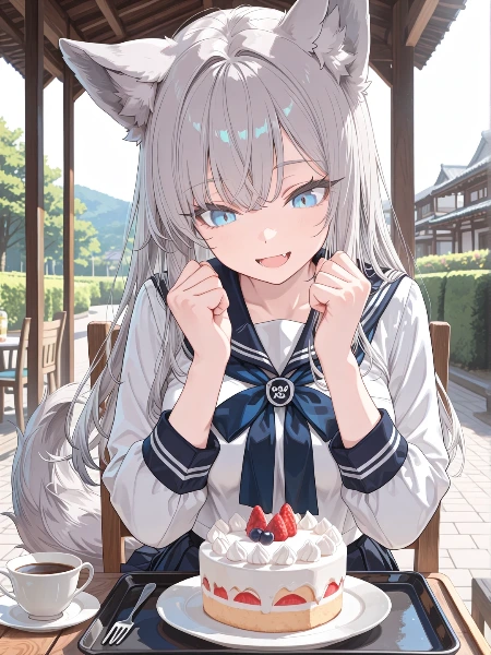 狼少女の甘い休日ティータイム