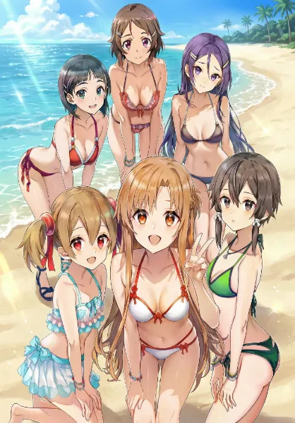 可愛いSAOのリアル6人の水着👙🏖