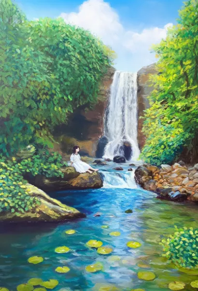 豊かな自然と廃れた人工物