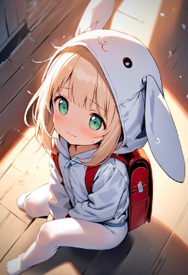 必死で我慢している子