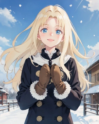 雪と女の子