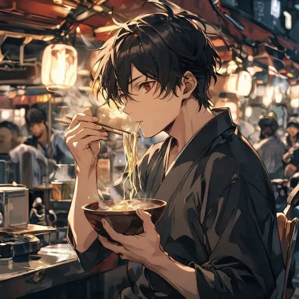 夜の屋台で交錯する運命の麺