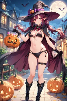ハロウィンビキニ魔女さん