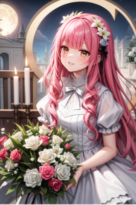 満月に花束を