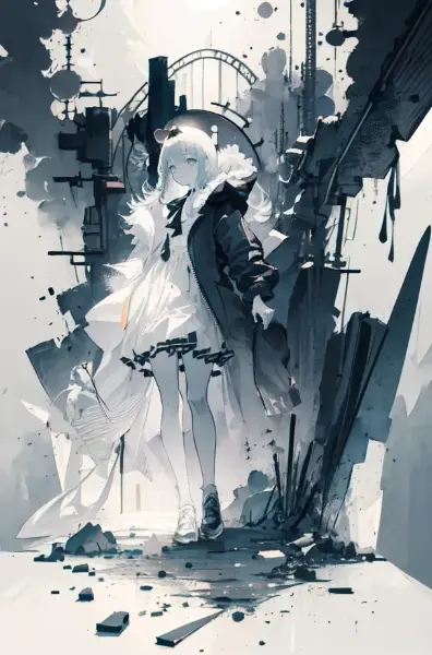 一人取り残された白黒の世界