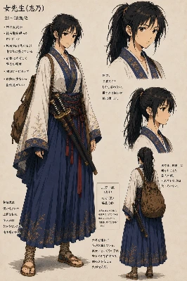 流浪の女剣士シノ