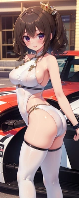 レースクイーンイラスト