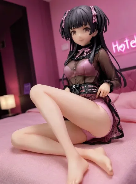 動画◆フィギュア風 黛冬優子 地雷系シースルーファッション