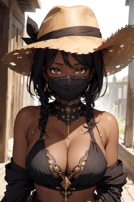 褐色美人