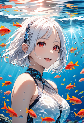 きめ顔娘