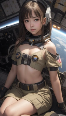 防衛軍の女の子