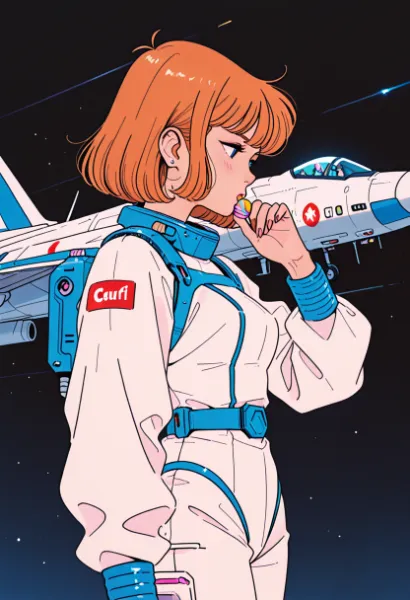 宇宙飛行士と宇宙戦闘機