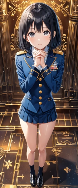 祈りを捧げるアイドル