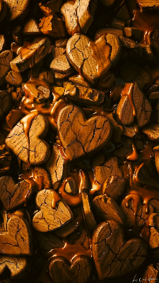 とろけるハート、無限リピート／スマホ壁紙アーカイブ