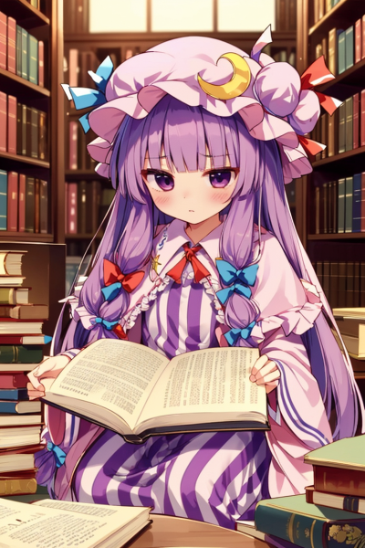 読書中パチュリー