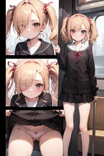 照れながら見せてくれる女の子