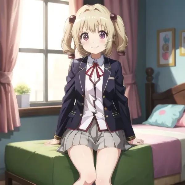 ツインテールの髪飾り