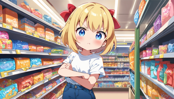 ・・・・お菓子買ってくれない