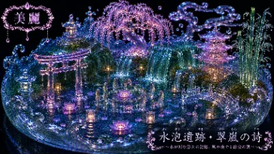 水晶の庭に灯る永遠の和の詩