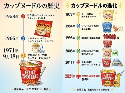9/18 カップヌードルの歴史と進化