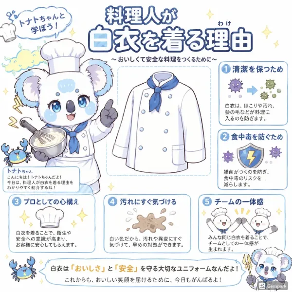 トナトちゃんが白衣について解説するにゃん！