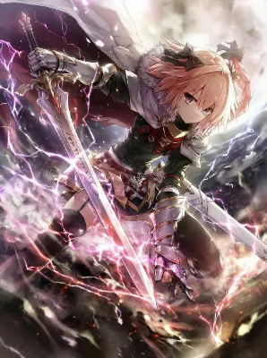 剣を持つ迫力あるバトルモードアストルフォ！