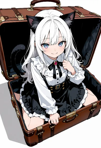 旅行準備の攻防（猫耳娘ちゃんver）