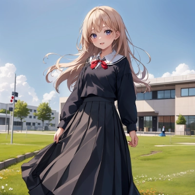 ロングスカート少女 #18