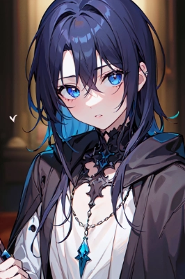 インナーカラーの少女