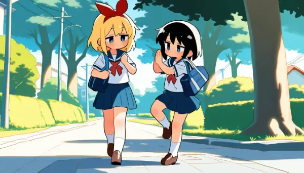 夏服も最後なのでいい感じになっているムスメさんたち