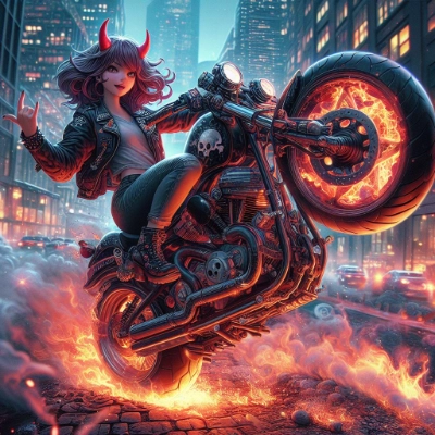 AIart AImotorcycle AIdemon