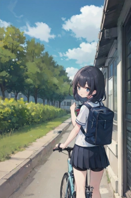 彼女との登校