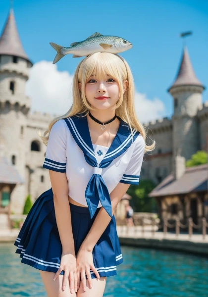 魚の冠を戴く城の少女の冒険