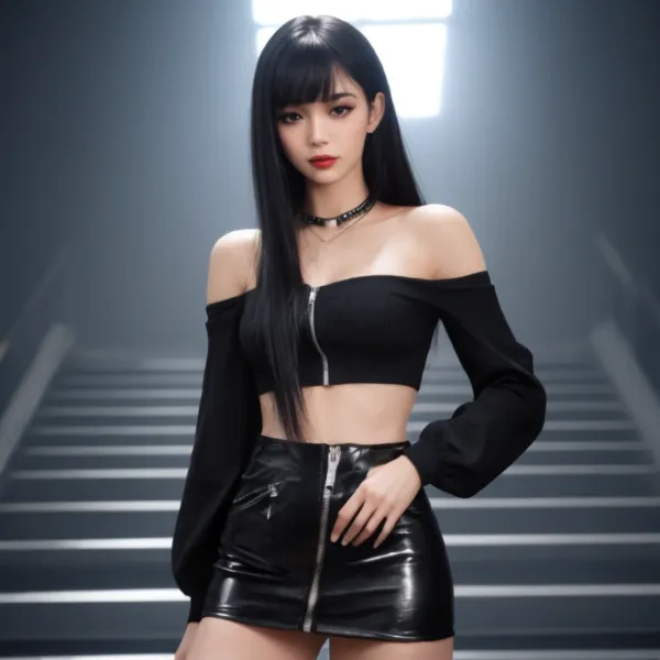 黒髪のミステリアスビューティー