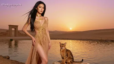 🏜️砂漠のオアシスに佇む幻影