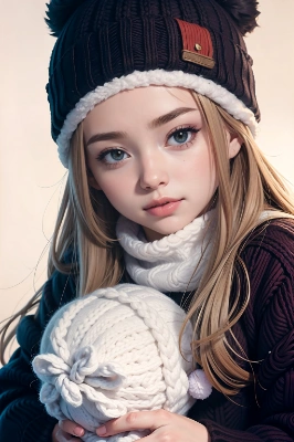 ニット少女