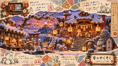 雪の社で繋がる優しい心の物語