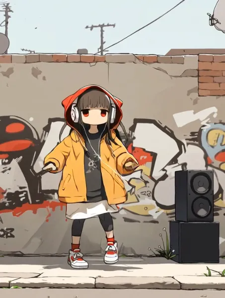 ヘッドホンガール（動画）