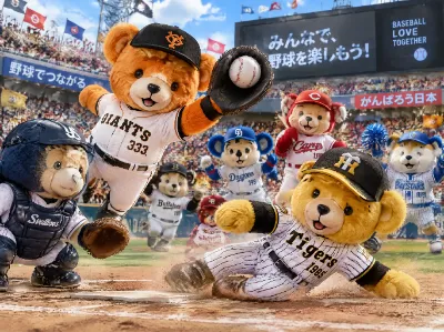 テディベアの野球大会