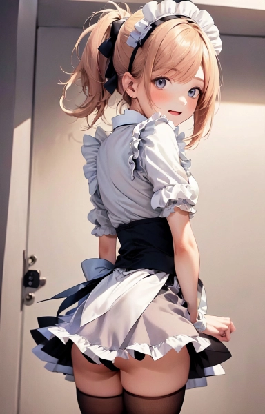 メイドさんの後ろ姿