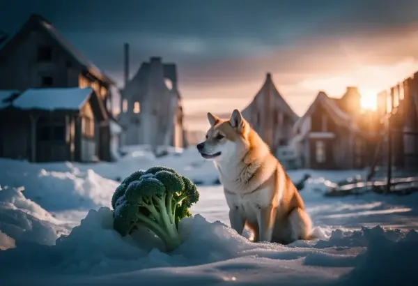 ブロッコリー犬